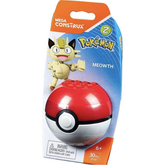 Mega Construx Pokemon Series 2 Meowth DYF08 30pcs