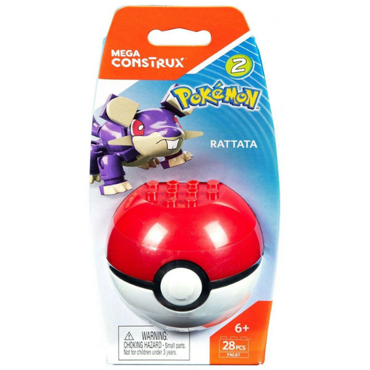 Mega Construx Pokemon Series 2 Rattata FNL87 28pcs