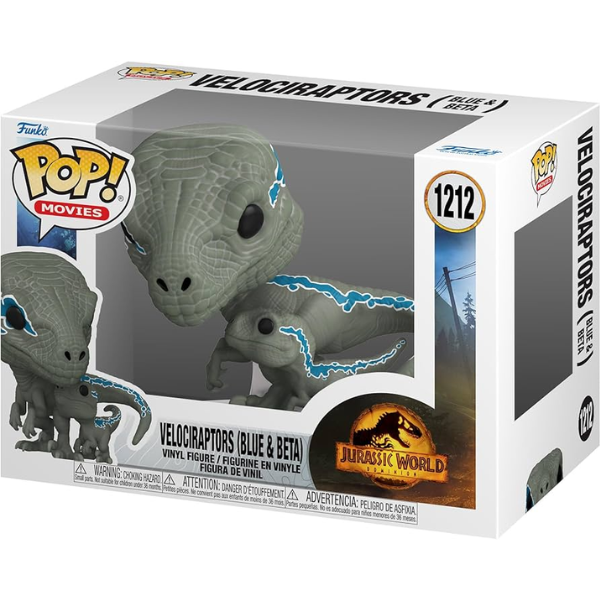 Funko Pop Movies (1212) Velociraptors Blue & Beta