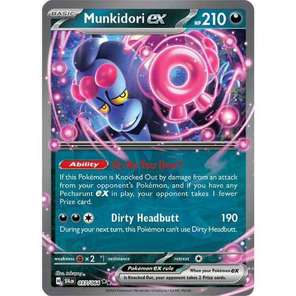 Scarlet & Violet Shrouded Fable 037/064 - Munkidori Ex [Double Rare]