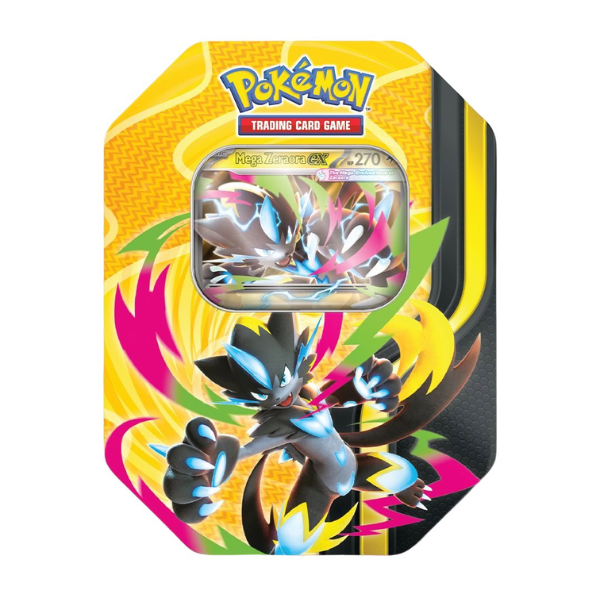 Pokémon TCG - Mega Forces Tin - Mega Zeraora EX [Pre-Order] *Limit 1pc per household