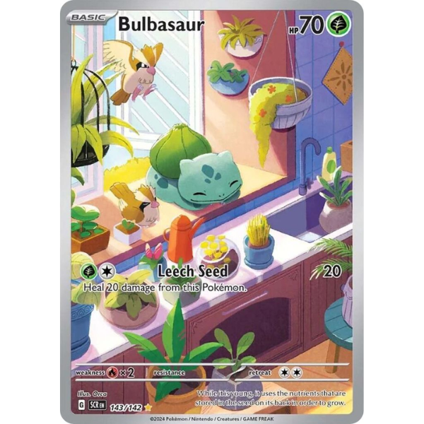 Scarlet & Violet Stellar Crown 143/142 - Bulbasaur [Illustration Rare]