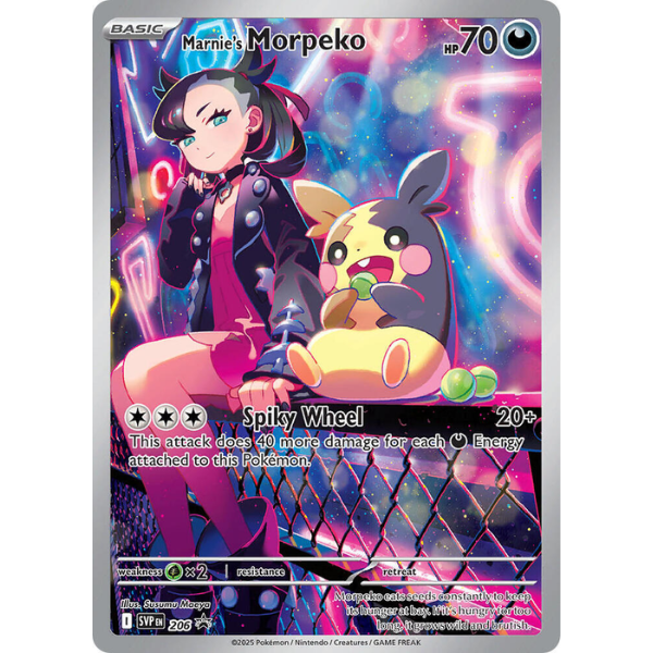 Scarlet & Violet SVP206 - Marnie's Morpeko [Black Star Promo]