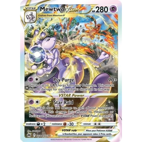 Sword & Shield Crown Zenith GG44/GG70 - Mewtwo V Star [Ultra Rare]