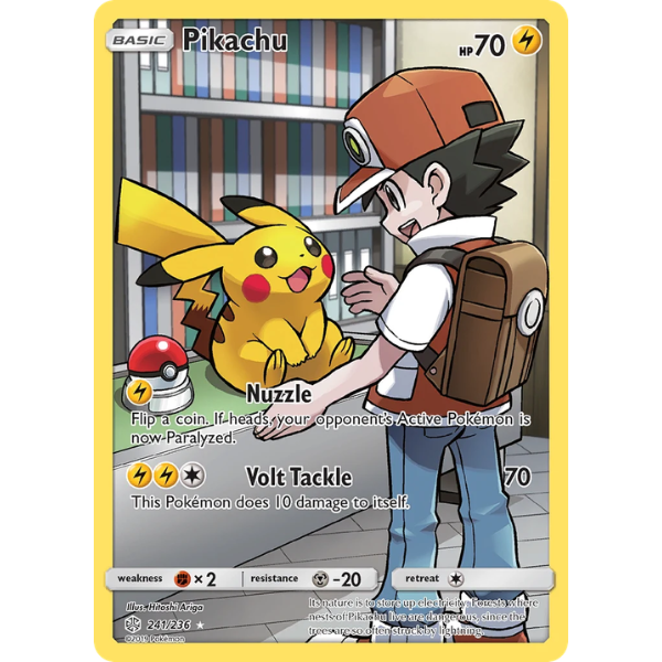 Sun & Moon Cosmic Eclipse 241/236 - Pikachu [Secret Rare]