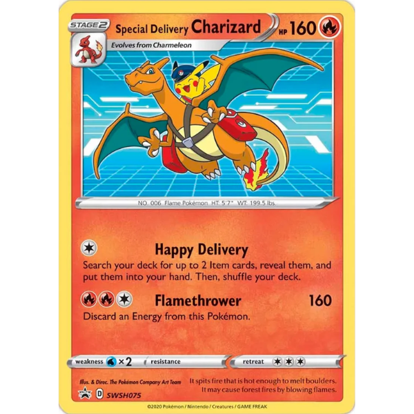 Sword & Shield SWSH075 - Special Delivery Charizard [Black Star Promo]