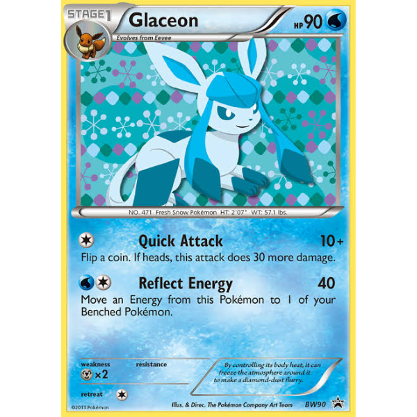 Black & White BW90 - Glaceon [Black Star Promo]