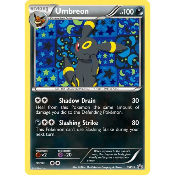 Black & White BW93 - Umbreon [Black Star Promo]
