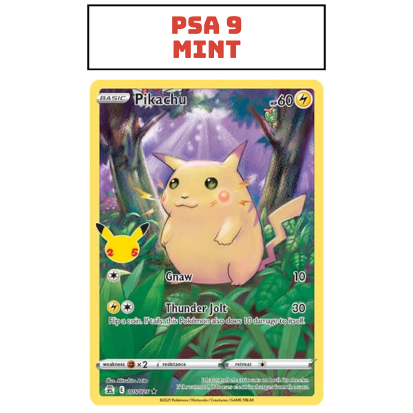 PSA 9 Celebrations 005/025 - Pikachu [Full Art Holo]