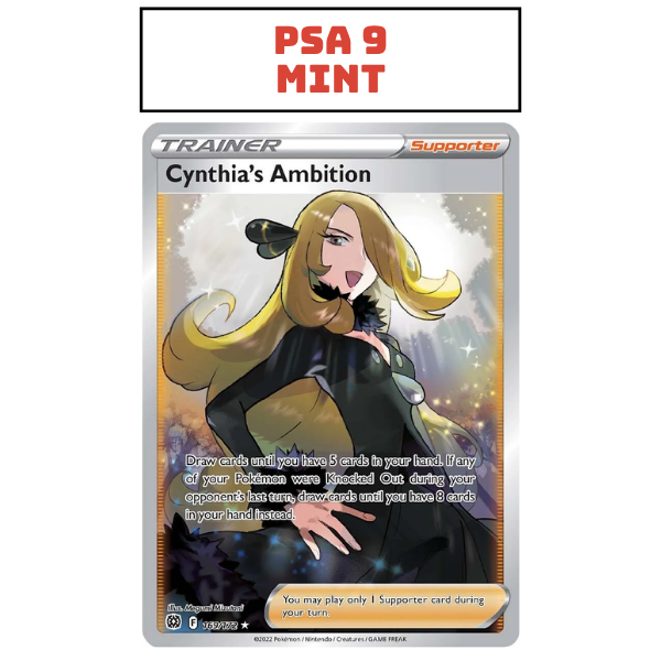PSA 9 Sword & Shield - Brilliant Stars 169/172 - Cynthia's Ambition [Ultra Rare]