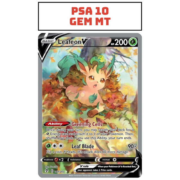 PSA 10 Sword & Shield - Evolving Skies 167/203 - Leafeon V [Alternate Full Art]