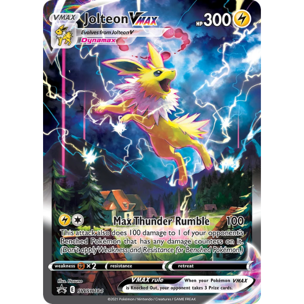 Sword & Shield SWSH184 - Jolteon VMax [Black Star Promo]