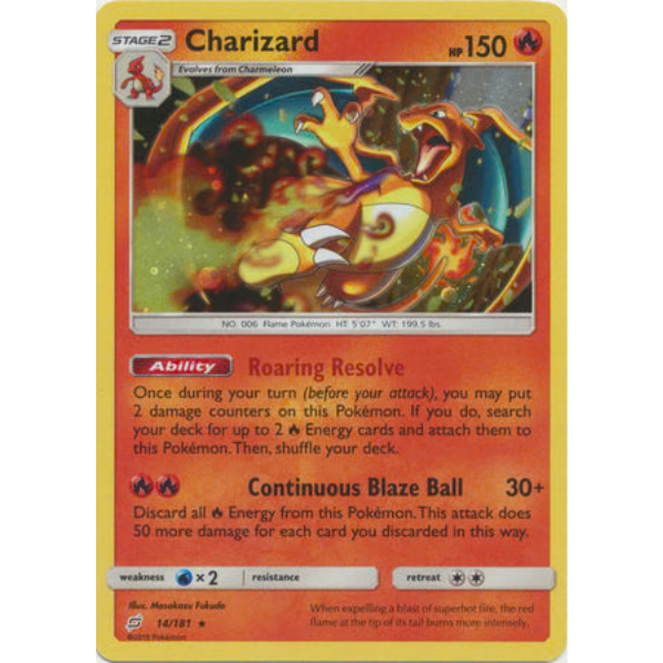 Sun & Moon - Team Up - 14/181 Charizard [Cosmo Holo Promo]