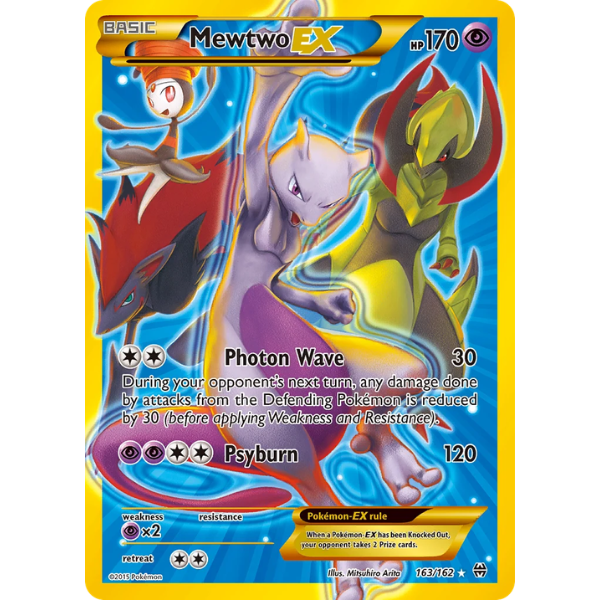 XY - Breakthrough 163/162 - Mewtwo Ex [Secret Rare]