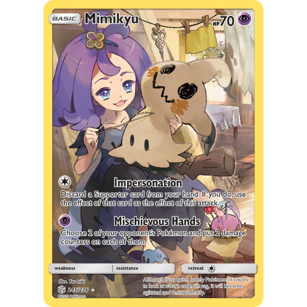Sun & Moon - Cosmic Eclipse 245/236 - Mimikyu [Secret Rare]