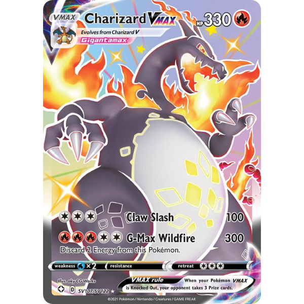 Sword & Shield - Shining Fates SV107/SV122 - Charizard VMax [Shiny Vault]