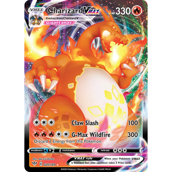 Sword & Shield - Darkness Ablaze 020/189 - Charizard VMax [Ultra Rare]