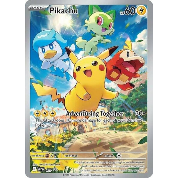 Scarlet & Violet SVP027 - Pikachu [Black Star Promo]