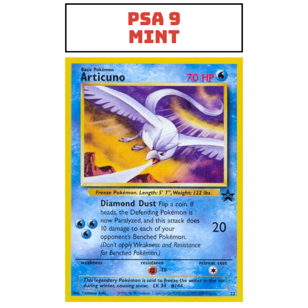 PSA 9 2000 Pokemon Promo #22 - Articuno Aoki Error [Black Star Promo]