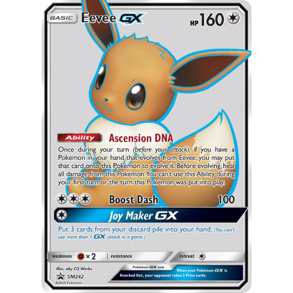 Sun & Moon SM242 - Eevee GX [Black Star Promo]