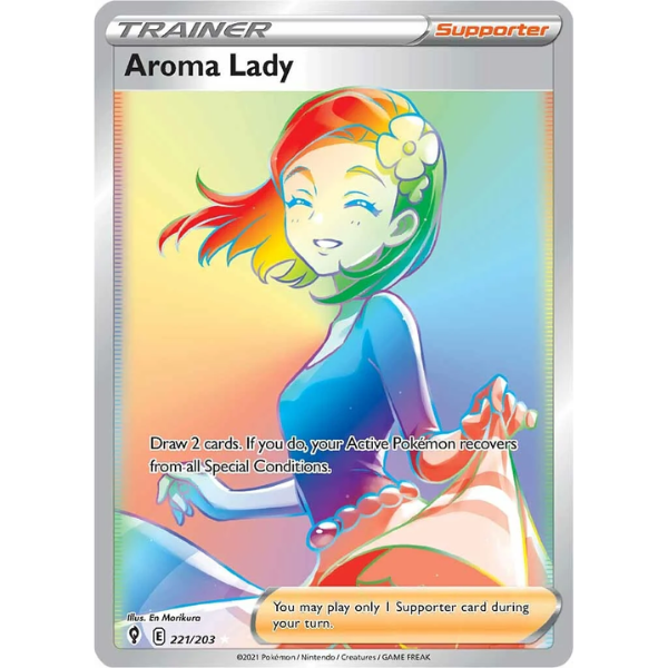 Sword & Shield - Evolving Skies 221/203 - Aroma Lady [Secret Rare]