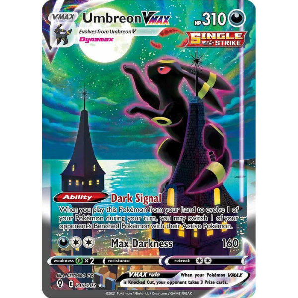 Sword & Shield - Evolving Skies 215/203 - Umbreon [Alt Art Secret Rare]