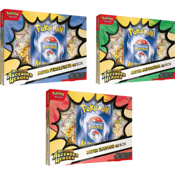 Pokémon TCG - Mega Evolution ME2.5 - Ascended Heroes - Mega Ex Box "Wave 2" [Pre-Order] *Limit 1 of each