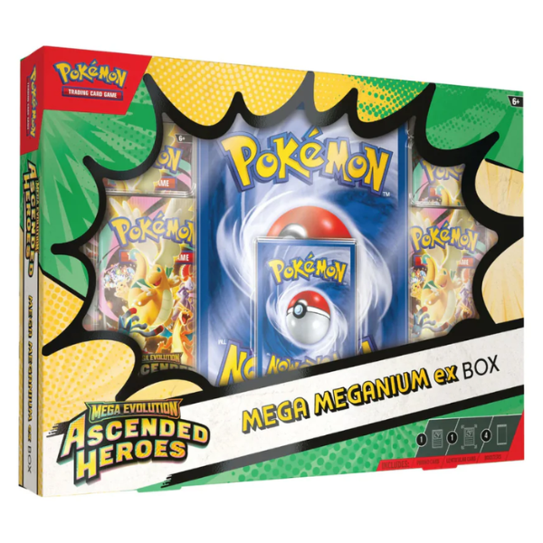 Pokémon TCG - Mega Evolution ME2.5 - Ascended Heroes - Mega Meganium Mega Ex Box [Pre-Order] *Limit 1 per household