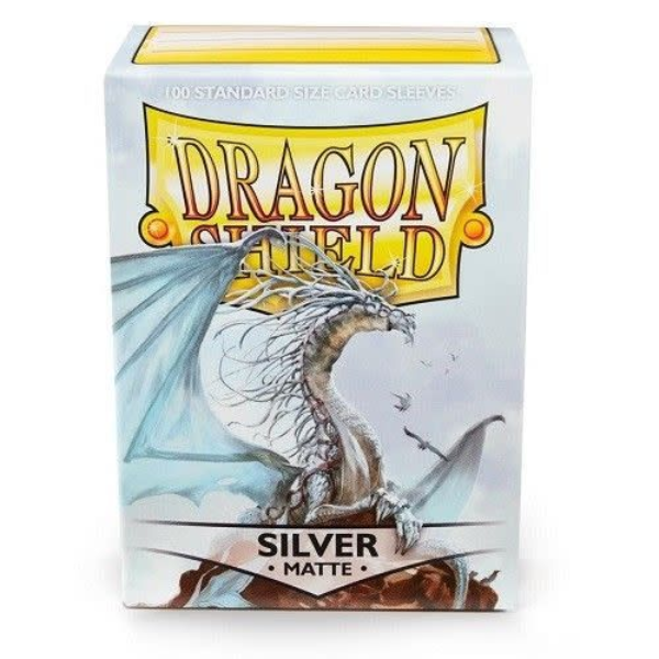 Dragon Shield Matte Sleeves Silver Caelum 100ct