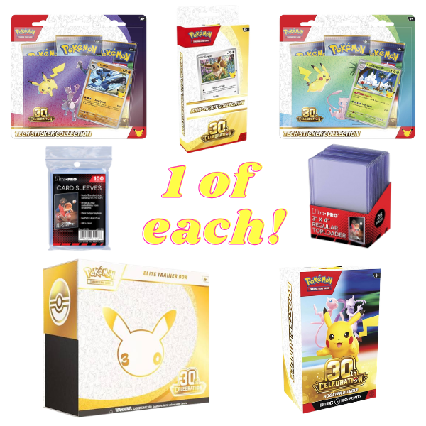 *VTR Rewards Members Only* Pokémon TCG - 30th Celebration - October Bundle [Pre-Order] *Limit 1 per household