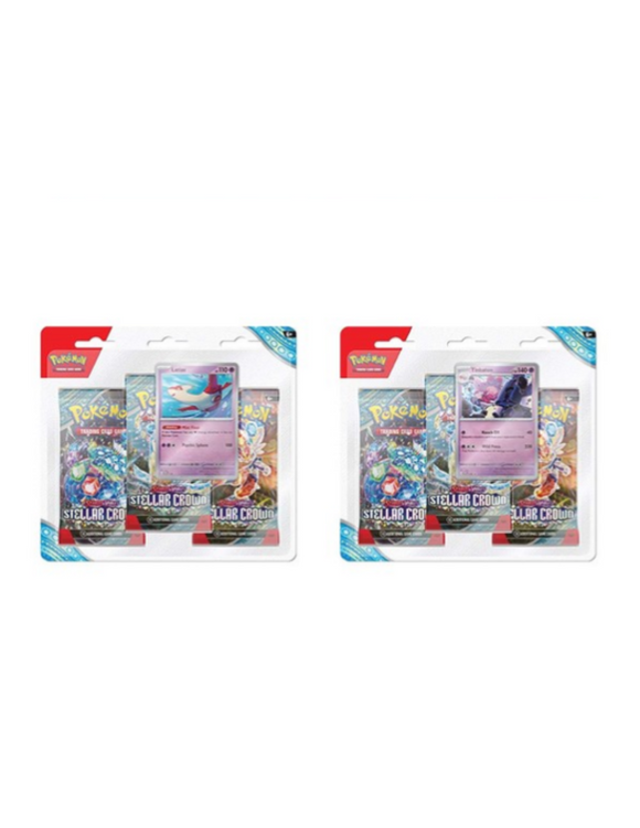 Pokemon Scarlet & Violet Stellar Crown 3-Pack Blister