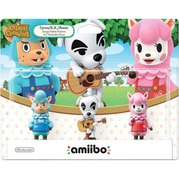 Animal Crossing Amiibo 3-Pack Cyrus/K.K./Reese