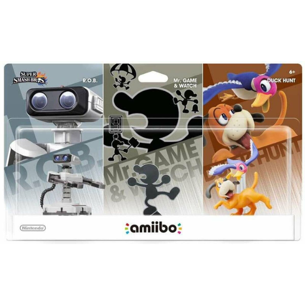 Retro Amiibo 3 Pack R.O.B./Mr. Game & Watch/Duck Hunt