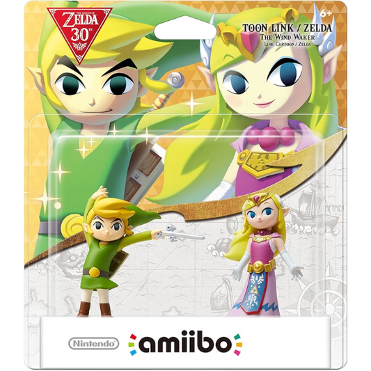 Toon Link and Toon Zelda Amiibo Bundle, Wind Waker