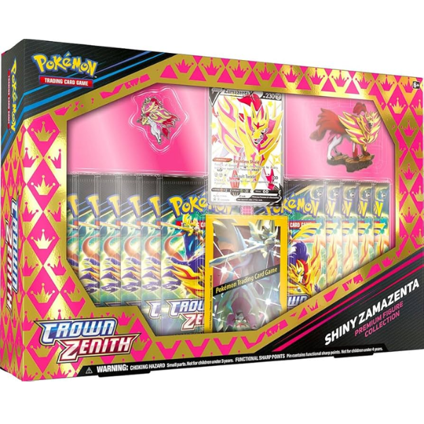 Pokemon TCG Crown Zenith Premium Figure Collection Box Shiny Zamazenta