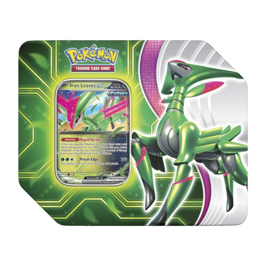 Pokemon Paradox Clash Tin Iron Leaves Ex 2024