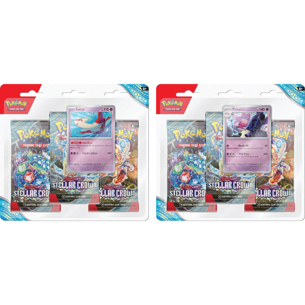 Pokemon Scarlet & Violet Stellar Crown 3-Pack Blister