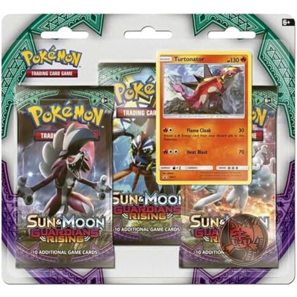 Pokemon Sun & Moon Guardians Rising 3-Pack Blister Turtonator