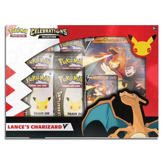 Pokemon TCG Lance's Charizard V Celebrations Collection Box