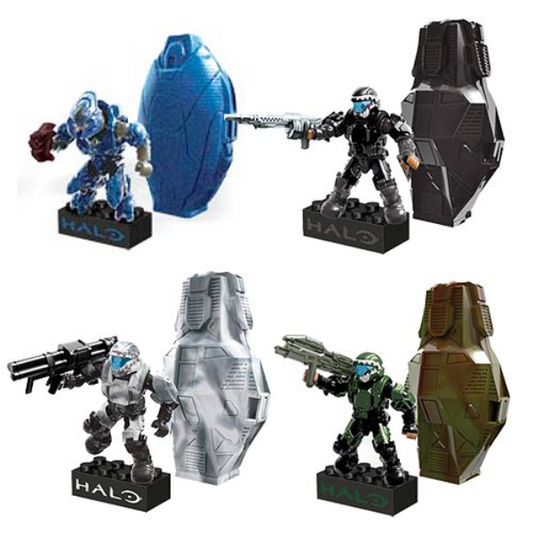 Mega Bloks Halo Collectible Drop Pod Figures Metallic Series III