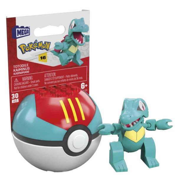 Mega Construx Pokemon Series 16 Totodile HHL16 30pcs