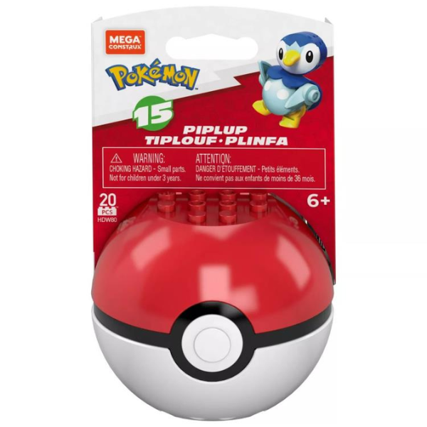 Mega Construx Pokemon Series 15 Piplup HDW80 20pcs