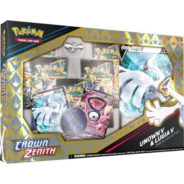 Pokemon TCG Crown Zenith Unown V & Lugia V Special Collection Box