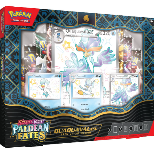 Pokemon TCG Scarlet & Violet Paldean Fates Premium Collection Box Quaquaval Ex