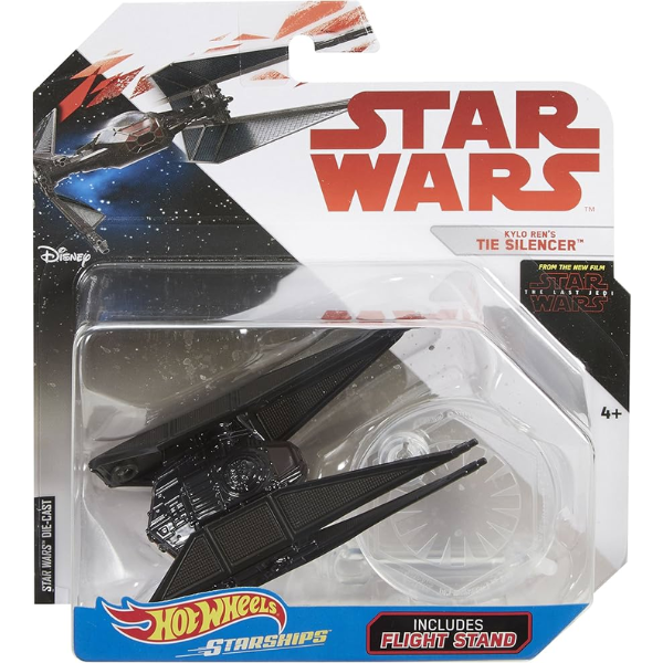 Hot Wheels Starships Figure Kylo Ren's Tie Silencer