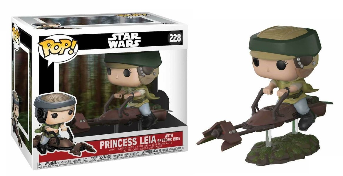 Funko Pop (228) Princess Leia With Speeder Bike Star Wars