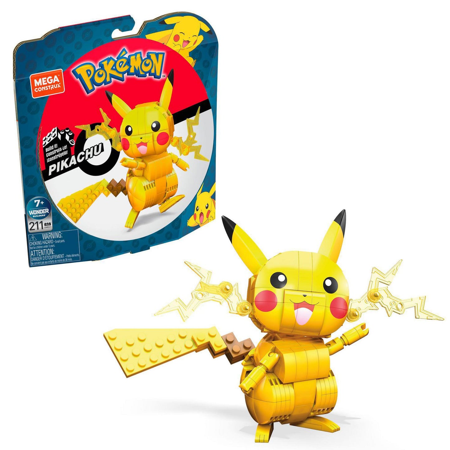 Mega Construx Pokemon Pikachu GMD31 211pcs