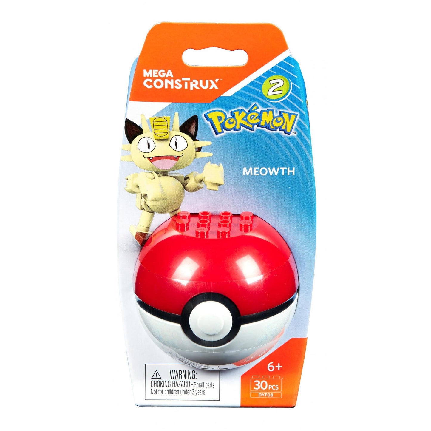 Mega Construx Pokemon Series 2 Meowth DYF08 30pcs