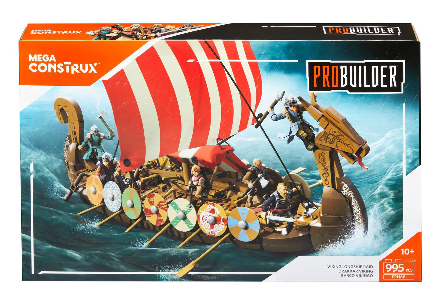 Mega Construx Viking Longship Raid FPH88 995pcs