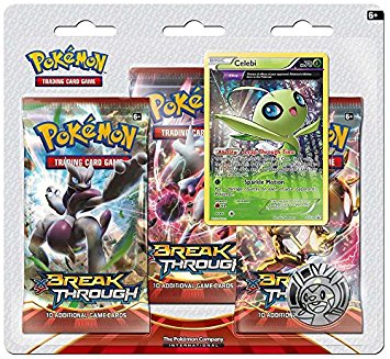 Pokemon XY Breakthrough 3 Pack Blister Celebi